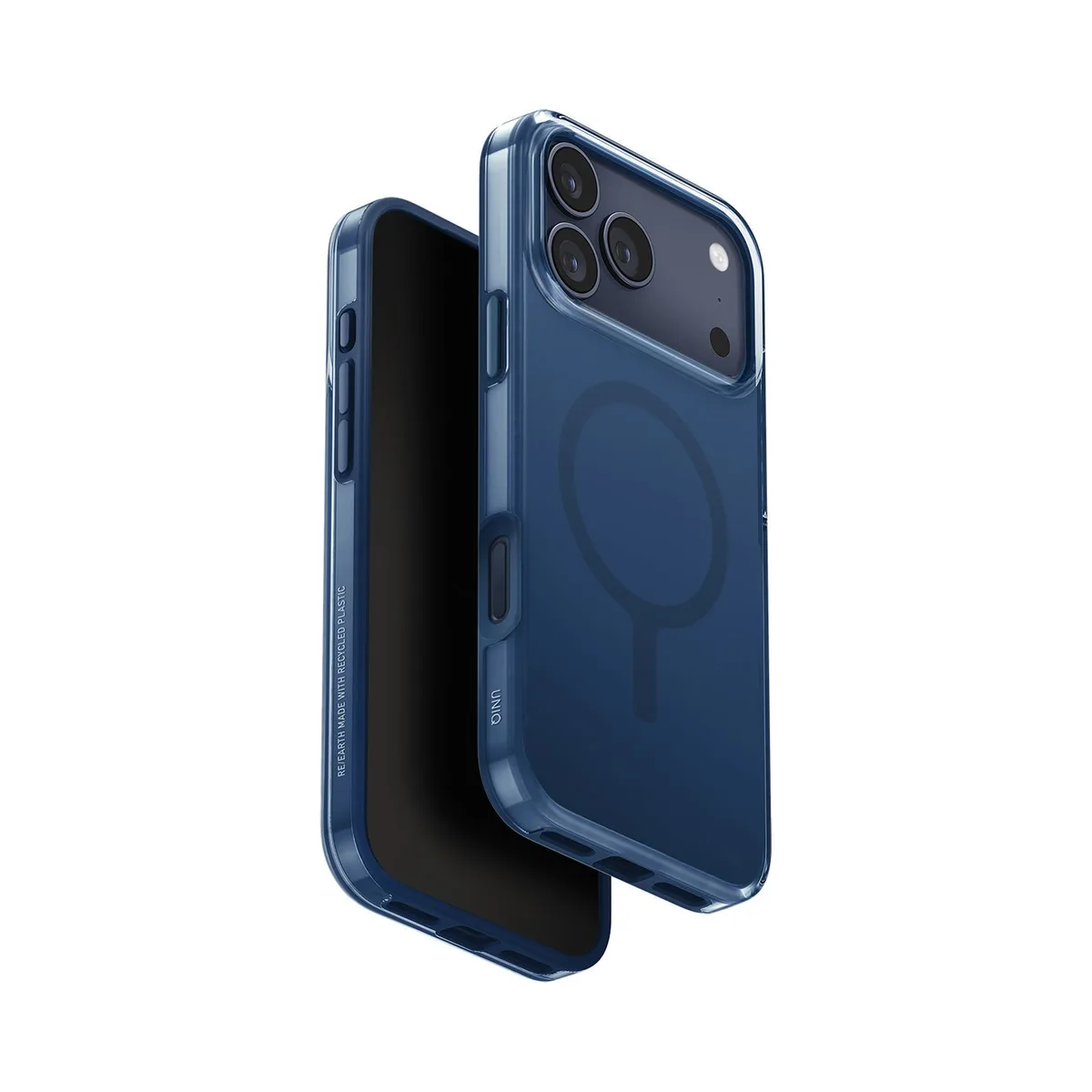 Чехол Uniq Clario с MagSafe для iPhone 17 Pro Max , синий