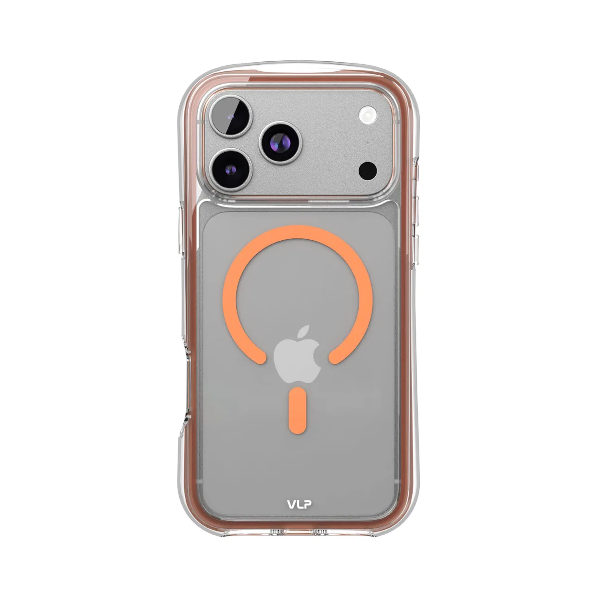 Чехол защитный VLP Bubble Case с MagSafe для iPhone 17 Pro Max, оранжевый