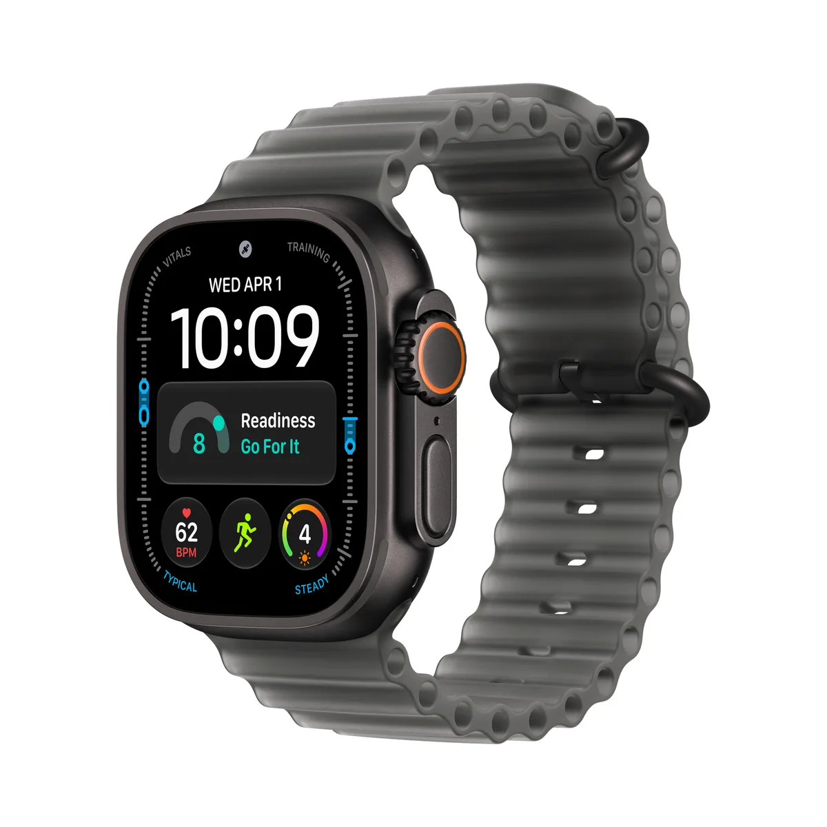 Apple Watch Ultra 4 49mm Black Titanium Case Black Ocean Band