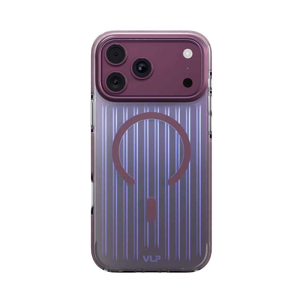 Чехол защитный VLP Pulse Case с MagSafe для iPhone 18 Pro Max, темно-вишневый