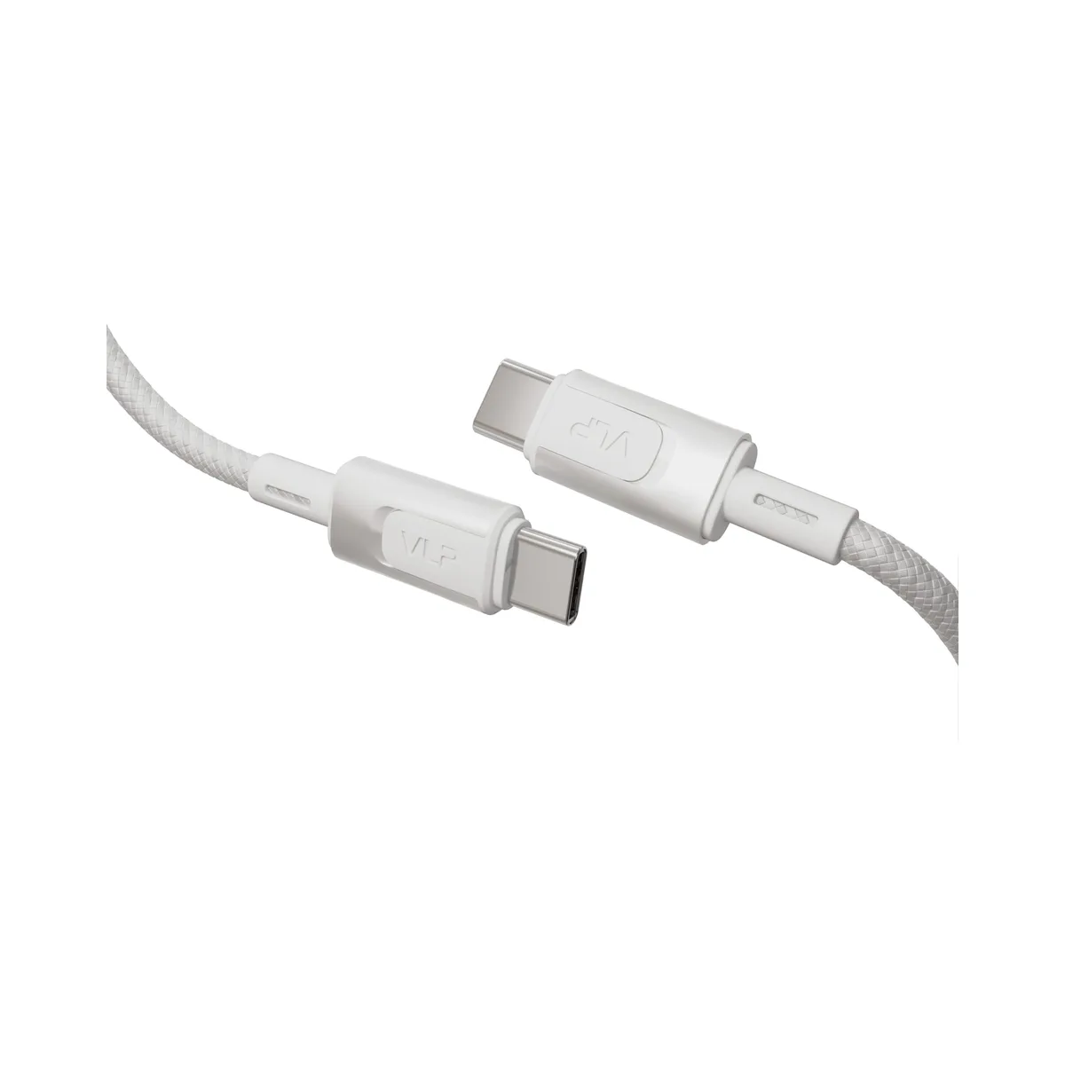 Дата-кабель VLP Force Line 100W USB-C + USB-C, 1.2m, белый