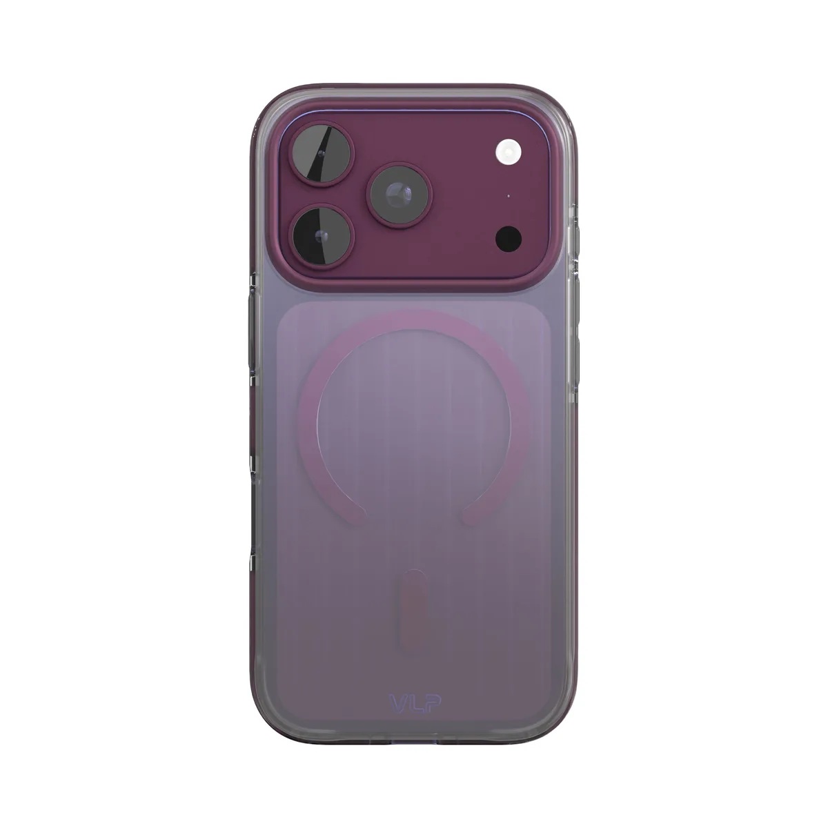 Чехол защитный VLP Pulse Case с MagSafe для iPhone 18 Pro, темно-вишневый