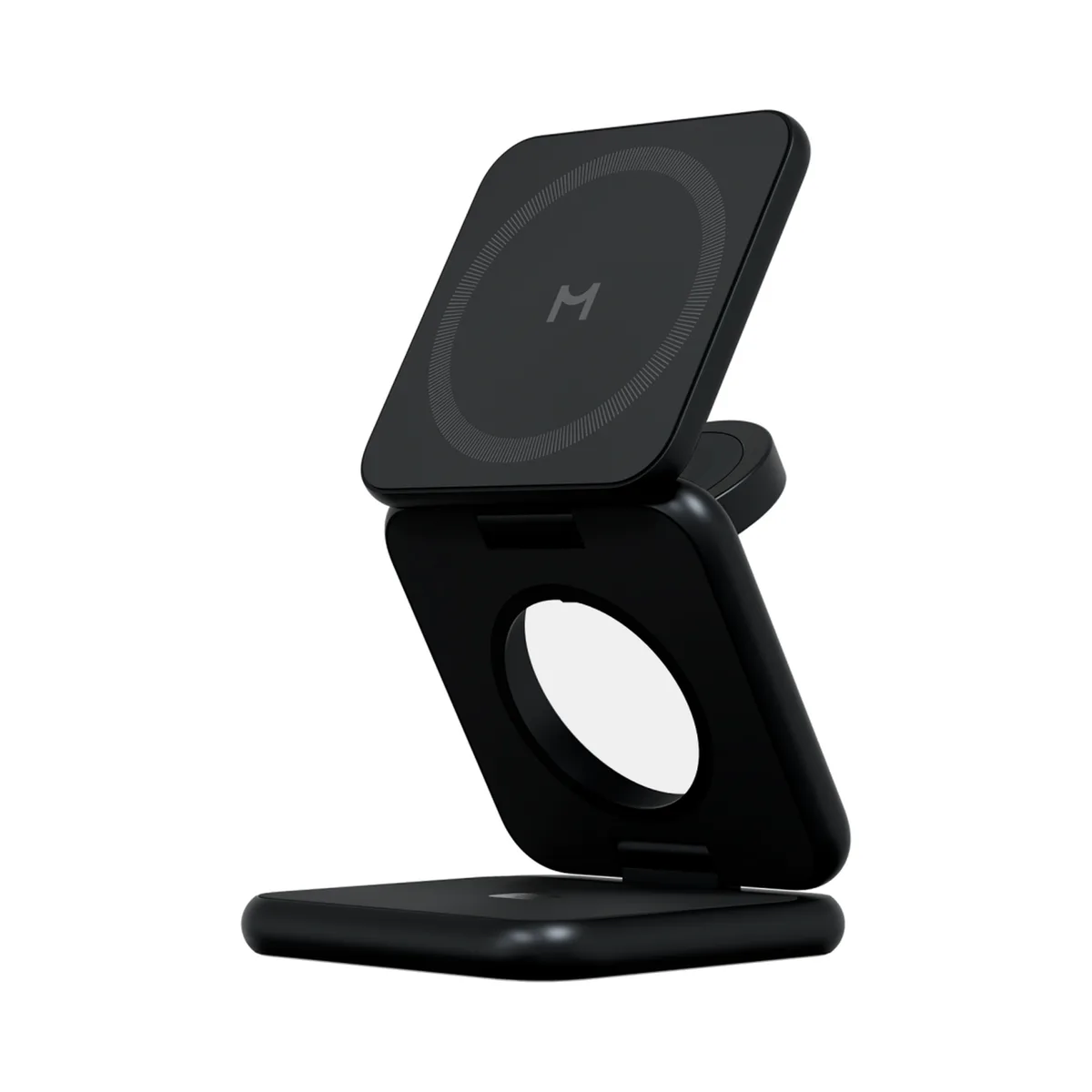 Беспроводное зарядное устройство Magssory Fold Pro 3 в 1, Чёрный