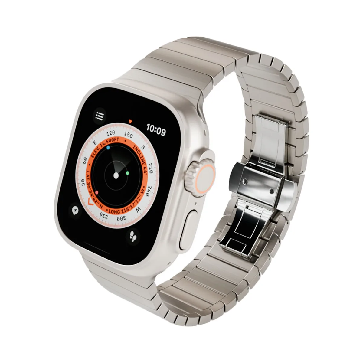 Ремешок "vlp" Titanium Band для Apple Watch 42/44/45/49, серый