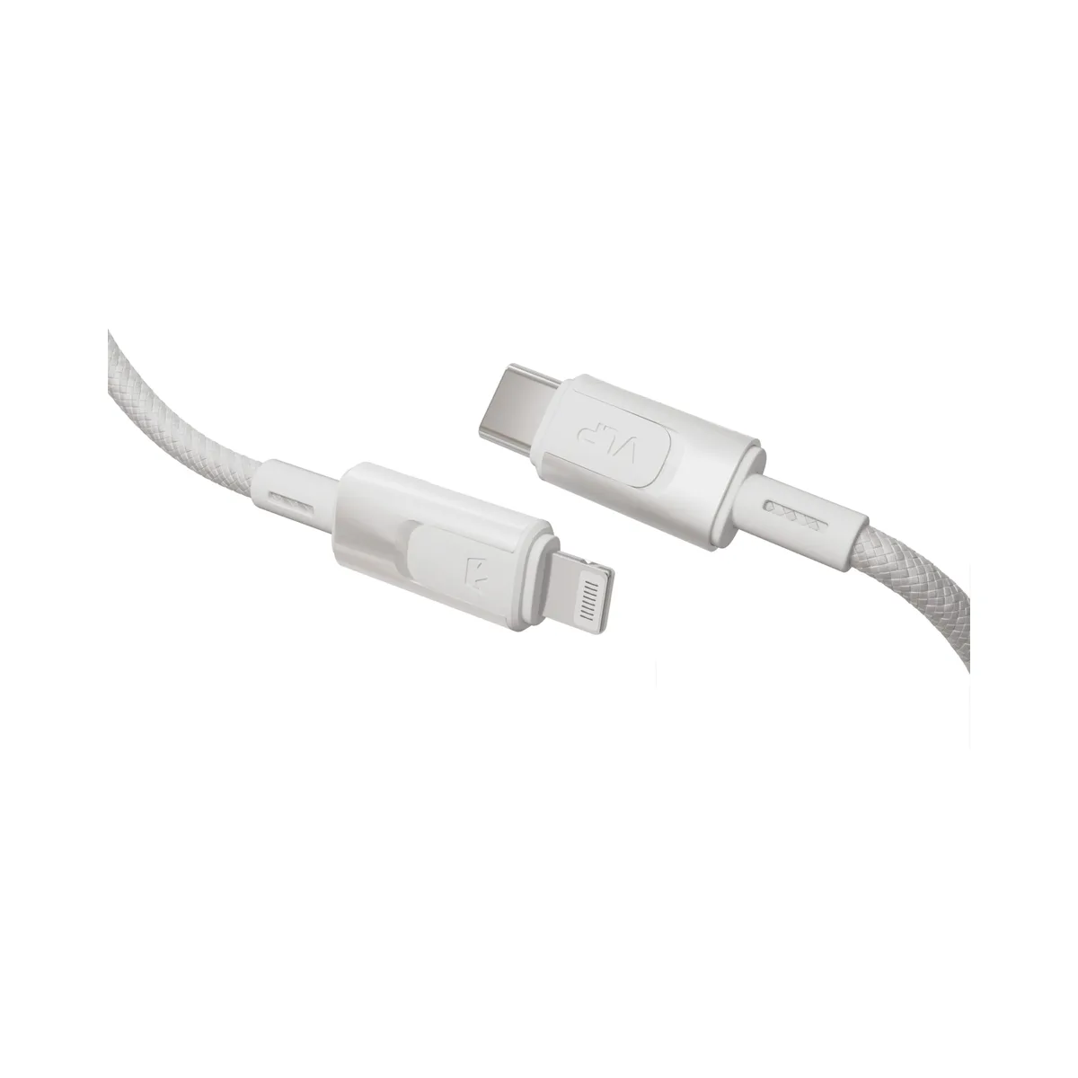 Дата-кабель VLP Force Line 30W USB-C + Lightning, 1.2m, белый
