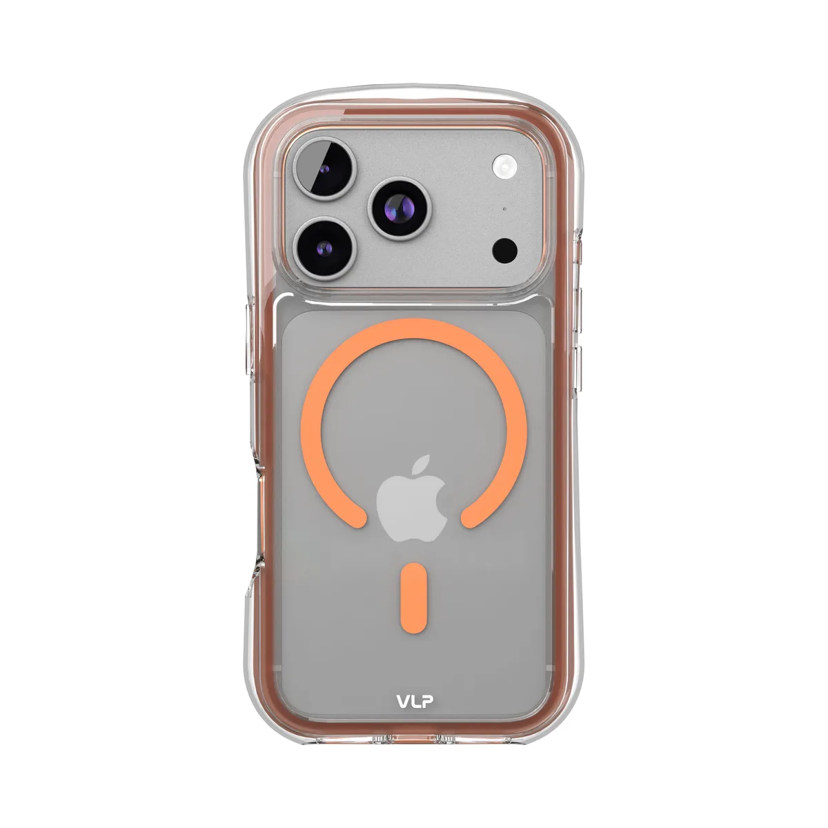 Чехол защитный VLP Bubble Case с MagSafe для iPhone 17 Pro, оранжевый