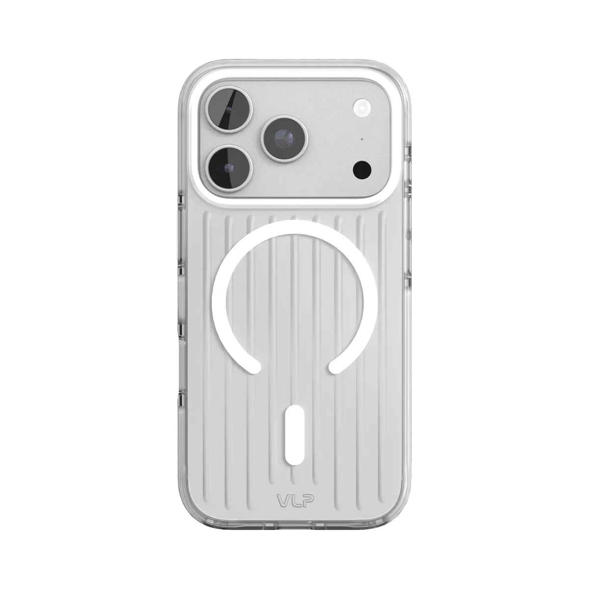 Чехол защитный VLP Pulse Case с MagSafe для iPhone 18 Pro, серебристый