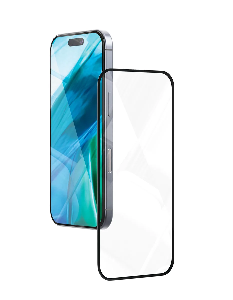 Стекло защитное 2.5D VLP A-Glass для iPhone 16 Pro с черной рамкой