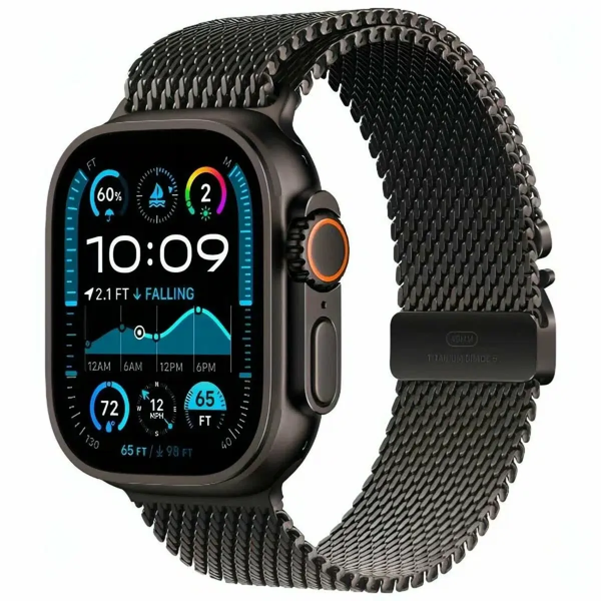 Ultra 3 49mm Black Titanium Case Black Milanese Loop