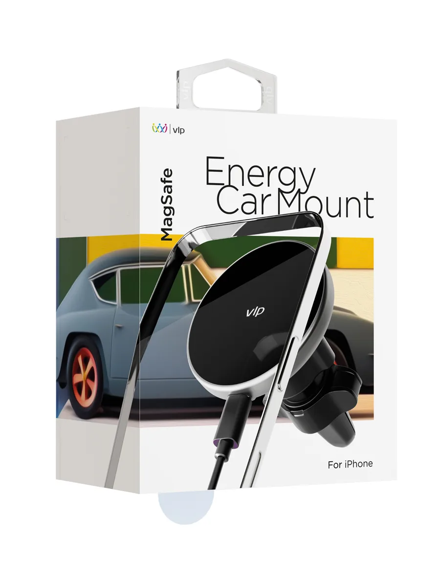 Автомобильный держатель VLP Energy Car Mount with MagSafe, черный