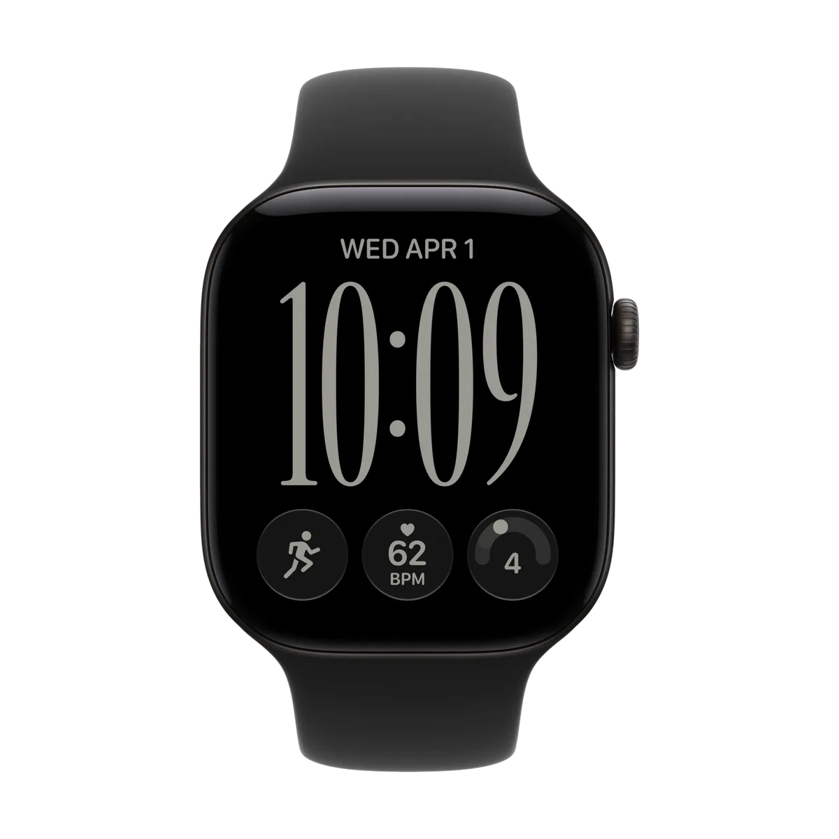Apple Watch Series 12 42mm Black Aluminum Sport Band