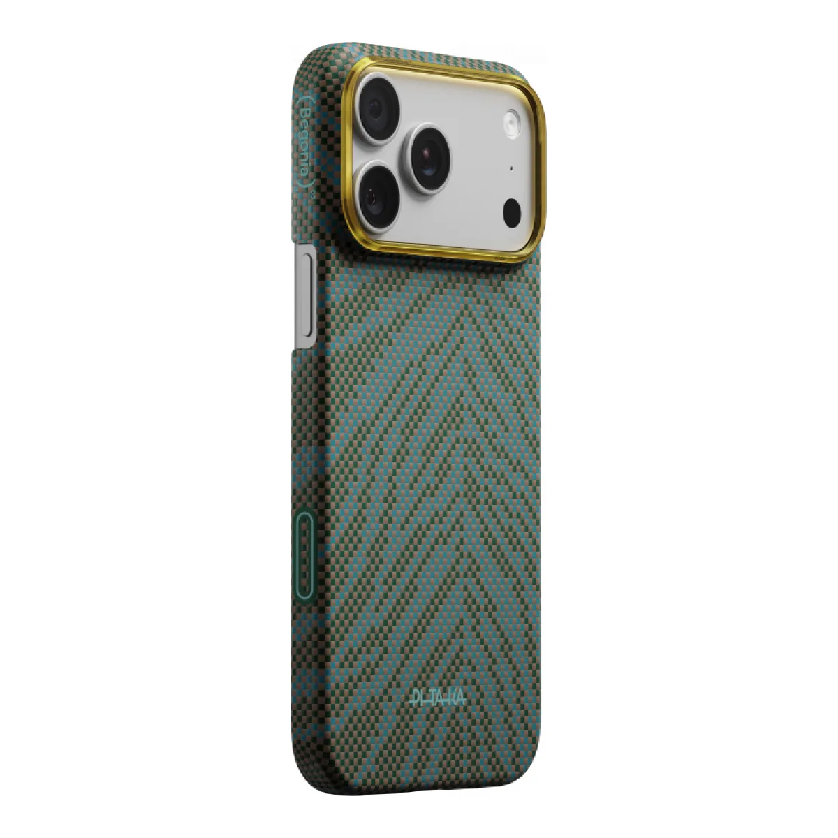 Чехол Pitaka для iPhone 17 Pro Max Dive Green, зелёно-синий