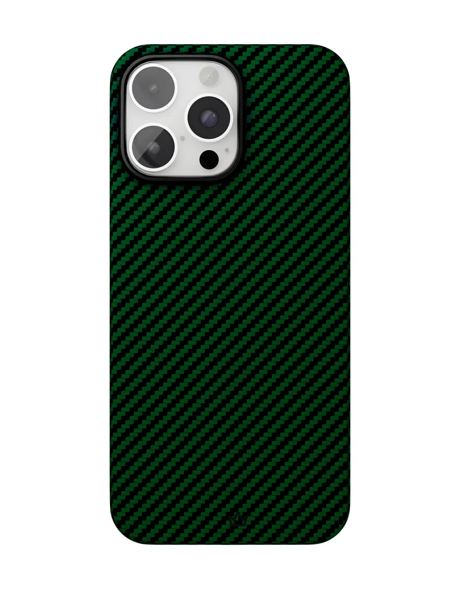 Чехол защитный "vlp" Kevlar Case с MagSafe для iPhone 16 Pro Max, зеленый, Green