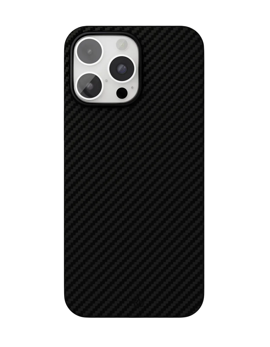 Чехол защитный "vlp" Kevlar Case с MagSafe для iPhone 16 Pro Max, черный
