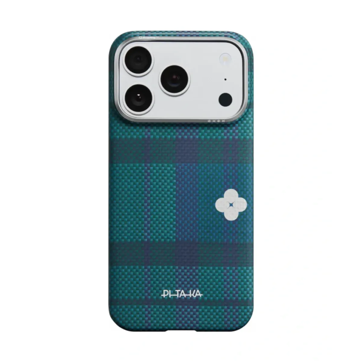 Чехол Pitaka Ultra-Slim Flora in Grid для iPhone 17 Pro, Green