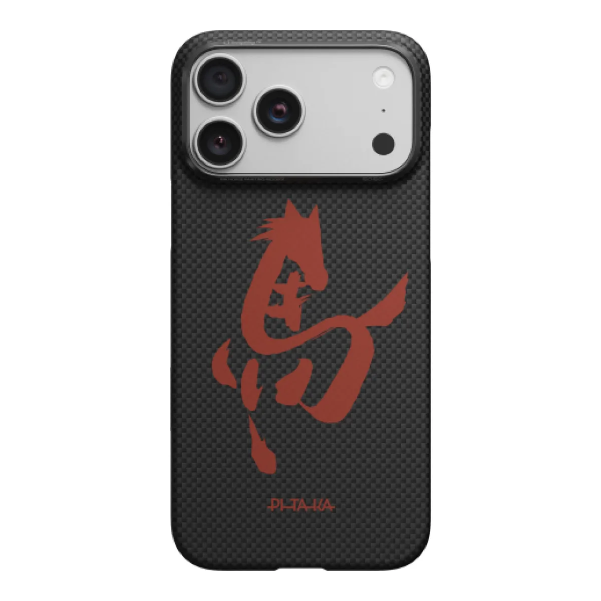 Чехол Pitaka Ink Horse Painting для iPhone 17 Pro Max, чёрный