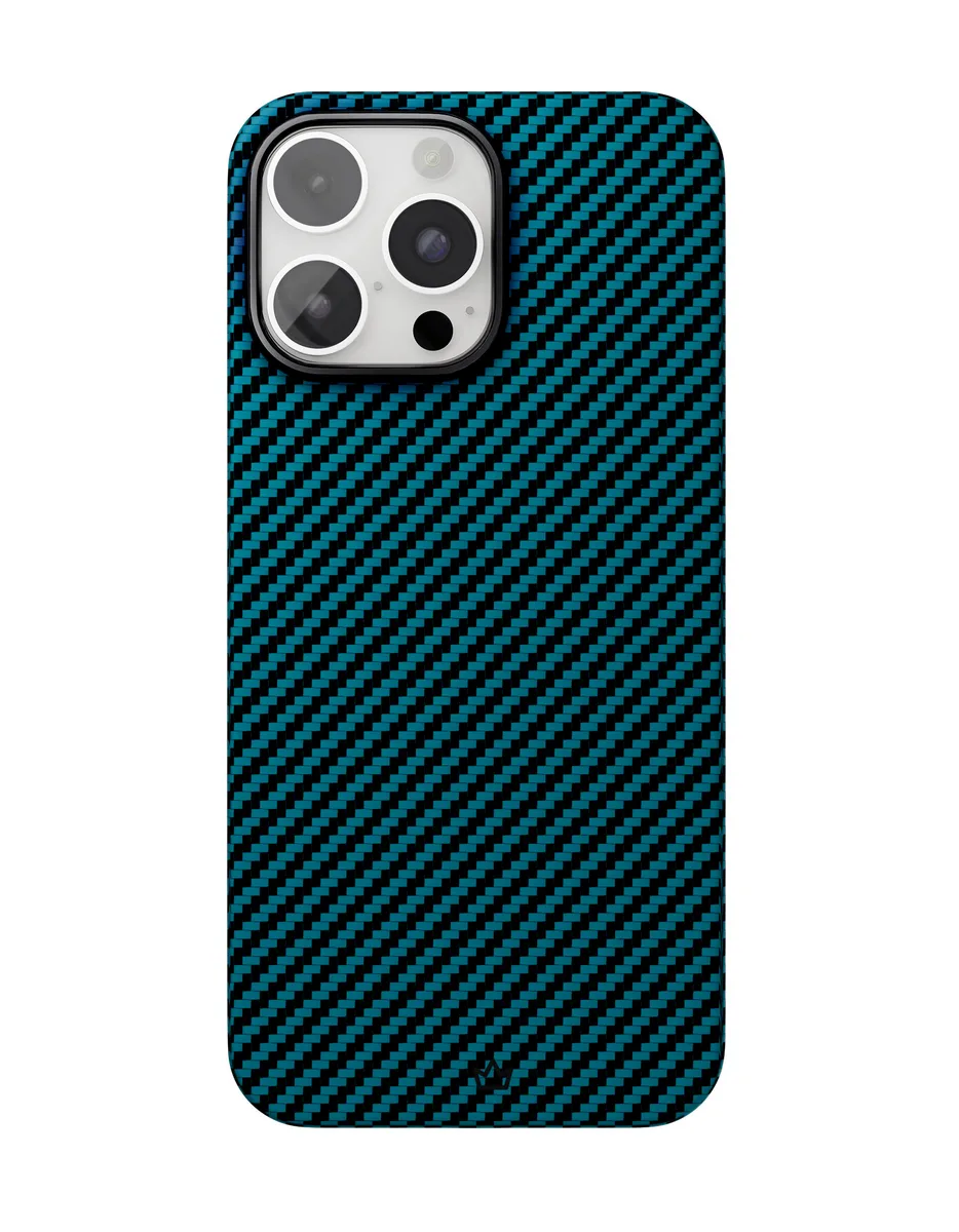 Чехол защитный VLP Kevlar Case с MagSafe для iPhone 16 Pro Max, синий