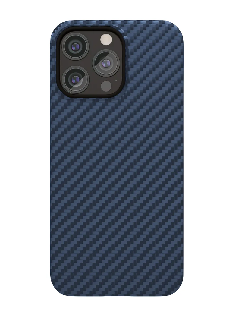 Чехол защитный "vlp" Kevlar Case с MagSafe для iPhone 16 ProMax, темно-синий