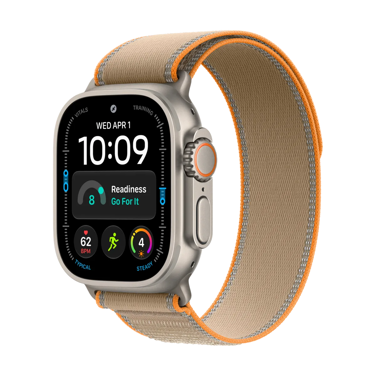 Apple Watch Ultra 4 49mm Natural Titanium Trail Loop